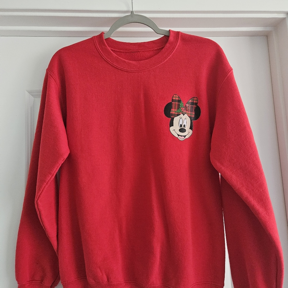 Disney Minnie Mouse Holiday Red Sweatshirt